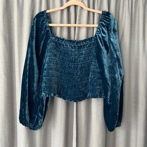 Anthropologie Velvet Top - Size Medium